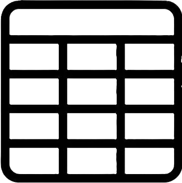 Enter regression data using a table